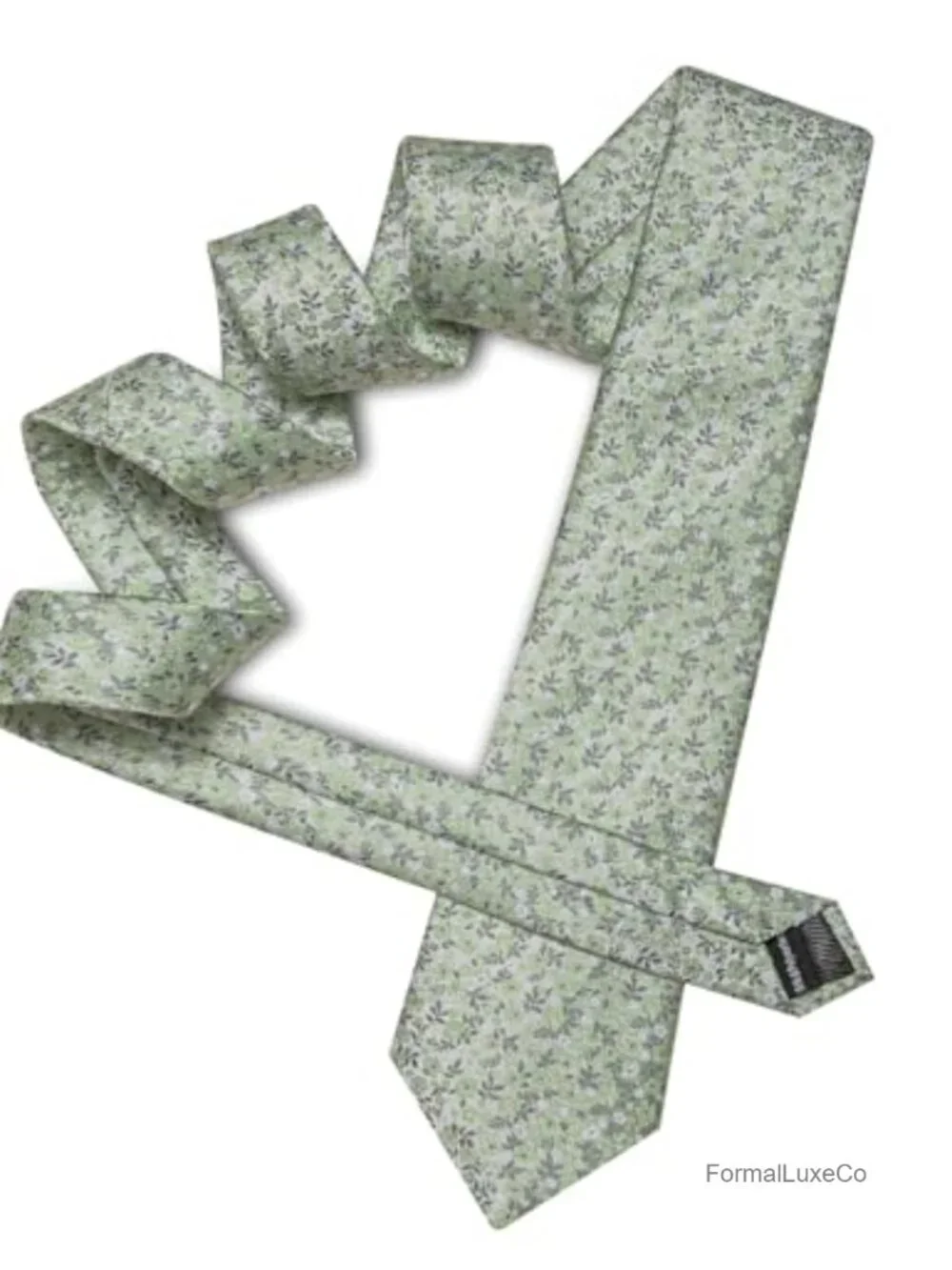 Men's Floral Tie Set with Pocket Square Cufflinks Lapel Pin Gift Box